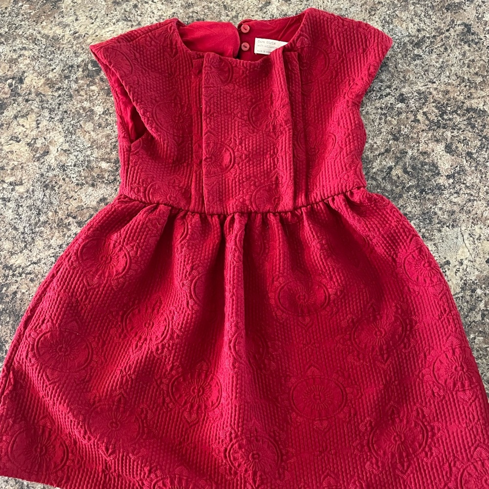 Kids maroon Zara dress.